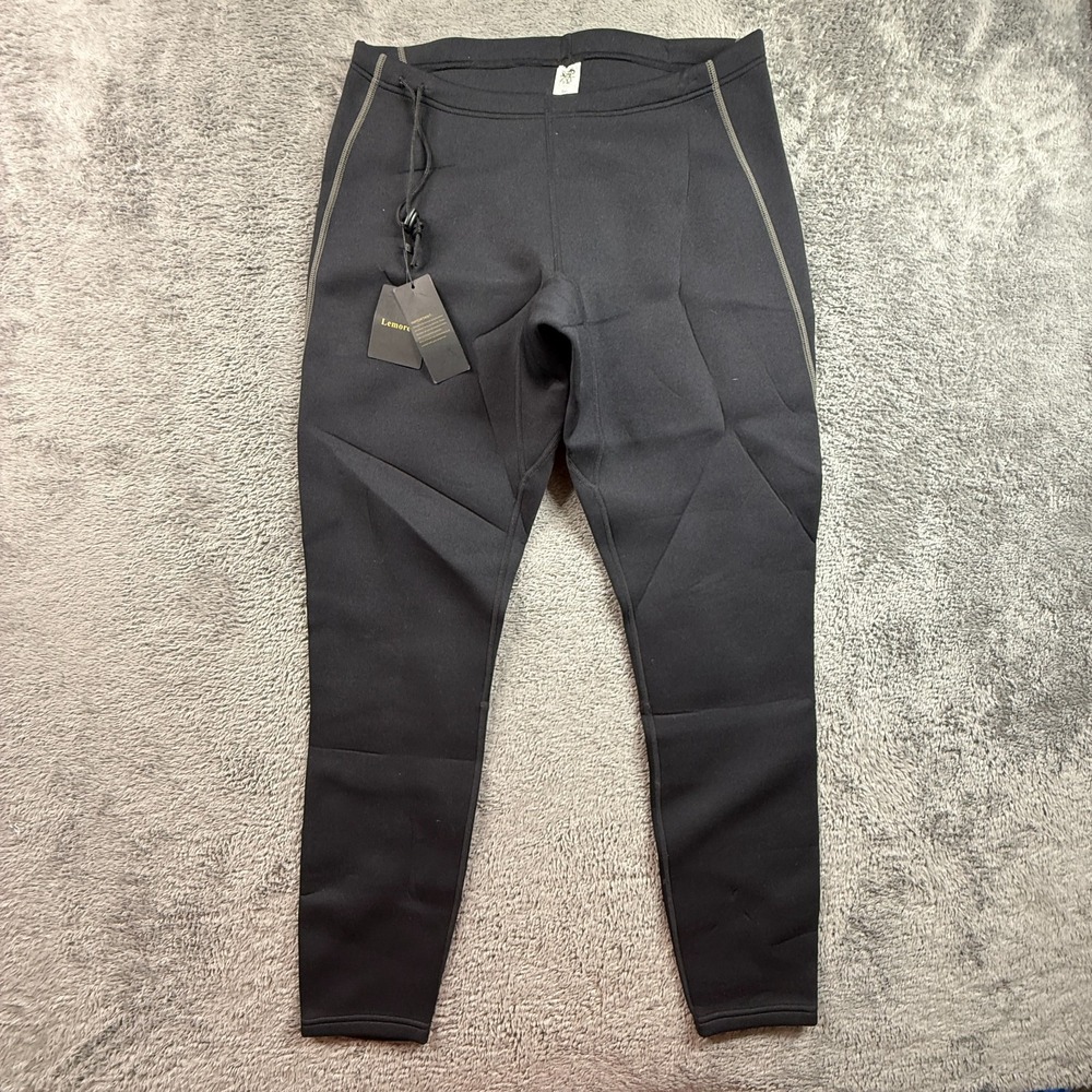 Lemorecn NEW Neoprene Wet Suit Pants Unisex 3XL 34" Waist 31" Inseam Black